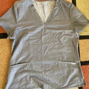 COPY - Scrub top figs size large gray